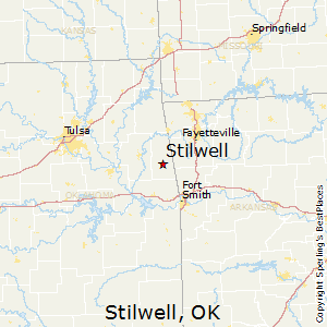 Stilwell,Oklahoma Map