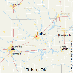 Tulsa,Oklahoma Map