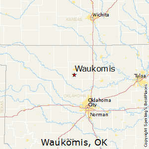 Waukomis,Oklahoma Map