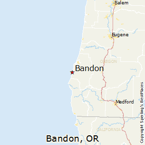 Bandon,Oregon Map