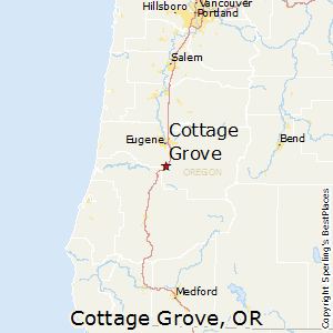 Cottage_Grove,Oregon Map