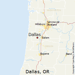 Dallas,Oregon Map