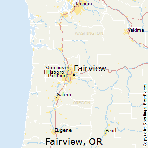Fairview,Oregon Map