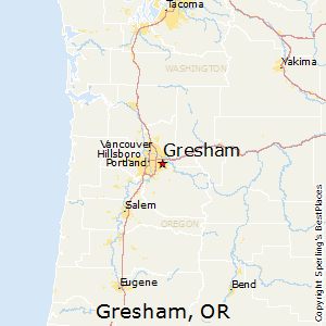 Gresham,Oregon Map