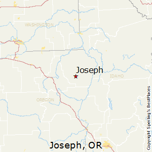 Joseph,Oregon Map