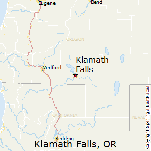 Klamath_Falls,Oregon Map