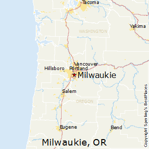 Milwaukie,Oregon Map