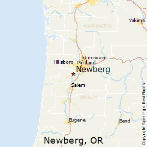 Newberg,Oregon Map