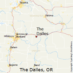 The_Dalles,Oregon Map
