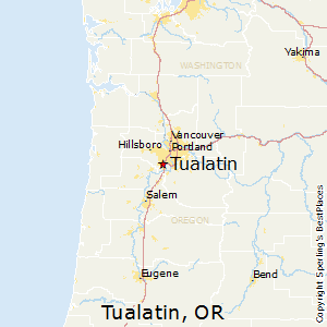 Tualatin,Oregon Map