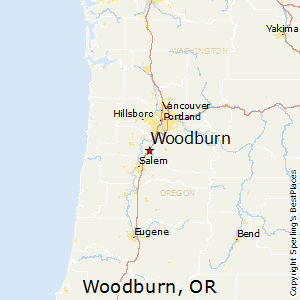Woodburn,Oregon Map