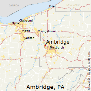 Ambridge,Pennsylvania Map