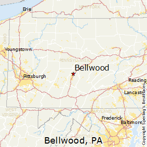 Bellwood,Pennsylvania Map