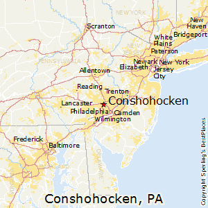 Conshohocken,Pennsylvania Map