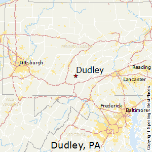 Dudley,Pennsylvania Map