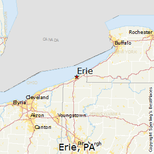 Erie,Pennsylvania Map