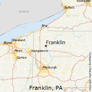 Franklin,Pennsylvania Map