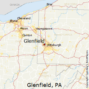 Glenfield,Pennsylvania Map