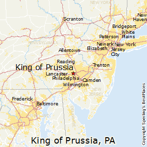 King_of_Prussia,Pennsylvania Map