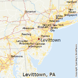 Levittown,Pennsylvania Map
