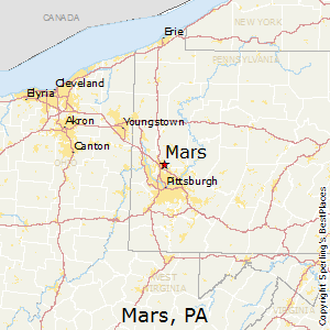 map of mars pa