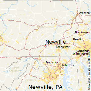Newville,Pennsylvania Map