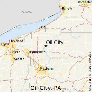 Oil_City,Pennsylvania Map