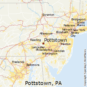 Pottstown,Pennsylvania Map