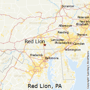 Red_Lion,Pennsylvania Map