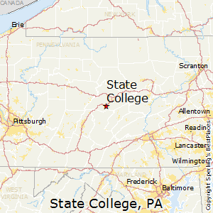 State_College,Pennsylvania Map