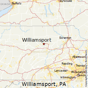 Williamsport,Pennsylvania Map