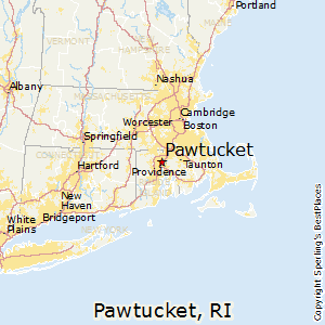 Pawtucket,Rhode Island Map