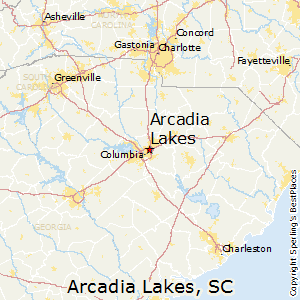 Arcadia_Lakes,South Carolina Map