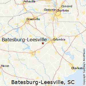 Batesburg-Leesville,South Carolina Map