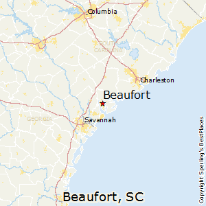 Beaufort,South Carolina Map