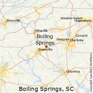 Boiling_Springs,South Carolina Map