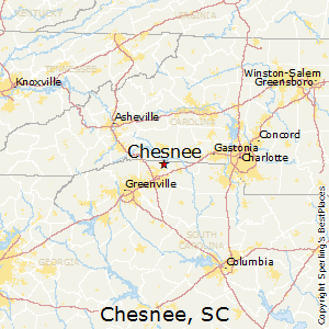 Chesnee,South Carolina Map