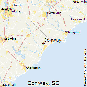 Conway,South Carolina Map