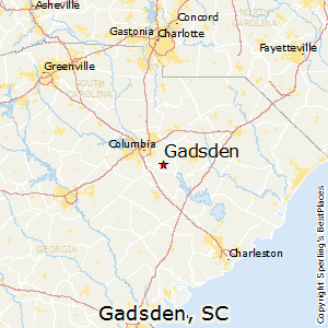 Gadsden,South Carolina Map