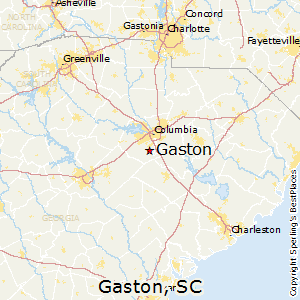 Gaston,South Carolina Map