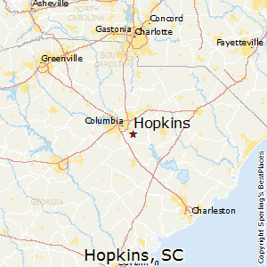 Hopkins,South Carolina Map