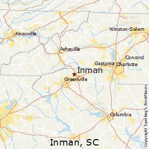 Inman,South Carolina Map