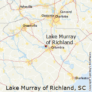Lake_Murray_of_Richland,South Carolina Map