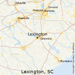 Lexington,South Carolina Map