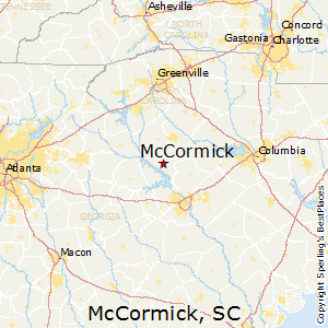 McCormick,South Carolina Map