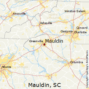 Mauldin,South Carolina Map