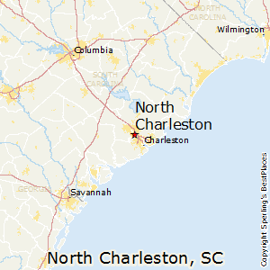 North_Charleston,South Carolina Map