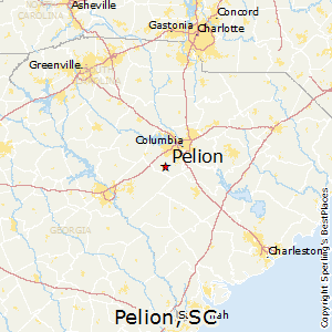 Pelion,South Carolina Map