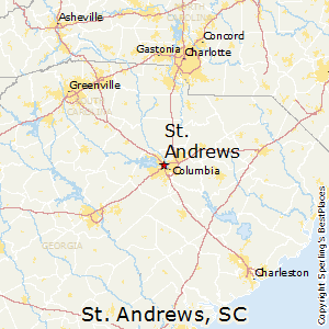 St_Andrews,South Carolina Map