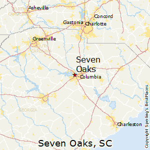 Seven_Oaks,South Carolina Map